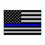 Thin Blue Line US American Flag Support Police Vinyl Car Sticker