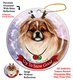 Tibetan Spaniel Howliday Dog Christmas Ornament
