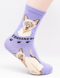 Tonkinese Socks Cat Breed Foozy Novelty Socks