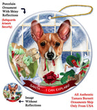 Toy Fox Terrier Howliday Dog Christmas Ornament