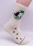 Tuxedo Cat Dog Breed Novelty Socks Gray