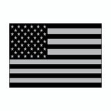 US American Flag Support Black and White Vinyl Car Sticker