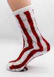 US American Flag White Novelty Socks