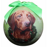 Vizsla Shatterproof Dog Breed Christmas Ornament