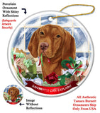 Vizsla Howliday Dog Christmas Ornament