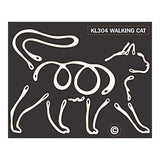 K Line Walking Cat Car Window Decal Tattoo