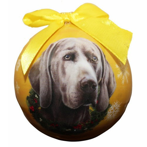 Weimaraner Shatterproof Dog Breed Christmas Ornament