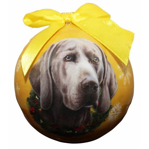 Weimaraner Shatterproof Dog Breed Christmas Ornament