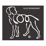 K Line Weimaraner Dog Car Window Decal Tattoo