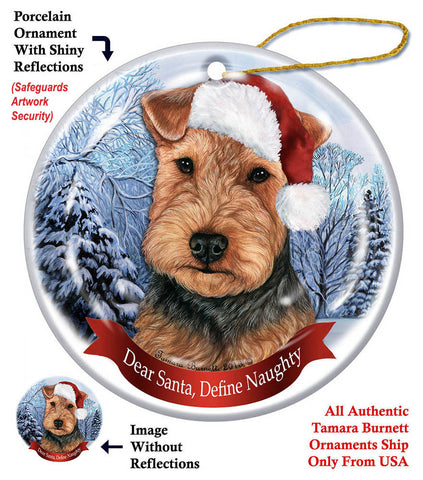 Welsh Terrier Howliday Dog Christmas Ornament