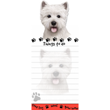 West Highland Terrier Westie List Stationery Notepad