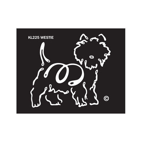 K Line West Highland Terrier Westie Dog Car Window Decal Tattoo