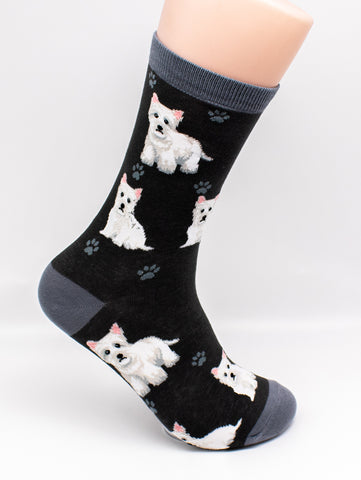 West Highland Terrier Westie Dog Breed Novelty Socks