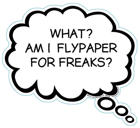 What? Am I Flypaper For Freaks? Brain Fart Car Magnet