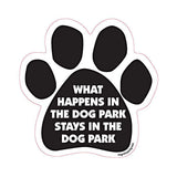 What Happens At The Dog Park Stays At The Dog Park Paw Magnet