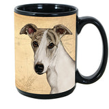 Faithful Friends Whippet Blue Dog Breed Coffee Mug