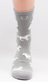 Morgan Quarter White Assorted Horse Farm Animal Novelty Socks