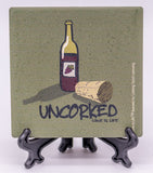 Wine Is Life Uncorked Stone Drink Coaster
