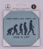 Wine Is Life Where There's Wine, There's Life Stone Drink Coaster
