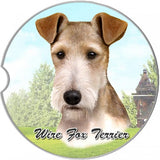 Wire Fox Terrier Sandstone Absorbent Dog Breed Car Coaster