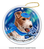 Wirehaired Fox Terrier Howliday Dog Christmas Ornament
