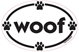 Woof Euro Style Oval Dog Magnet