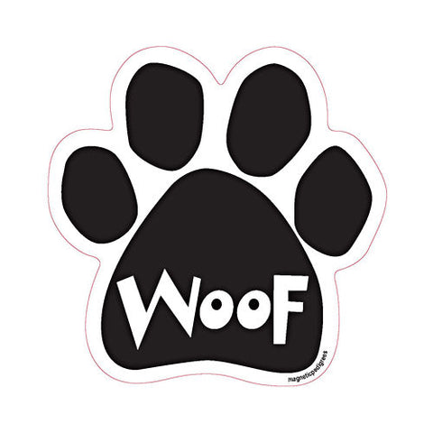 Woof Dog Paw Magnet