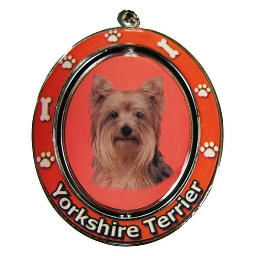 Yorkshire Terrier Yorkie Dog Spinning Keychain