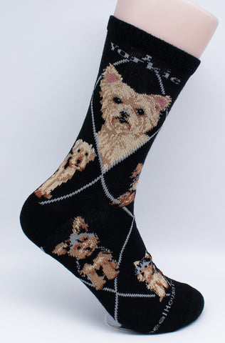 Yorkie Puppy Dog Breed Novelty Socks
