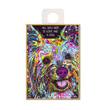 Yorkshire Terrier Yorkie All You Need Is Love And A Dog Dean Russo Wood Dog Magnet