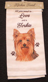 Yorkshire Terrier Yorkie Dish Towel