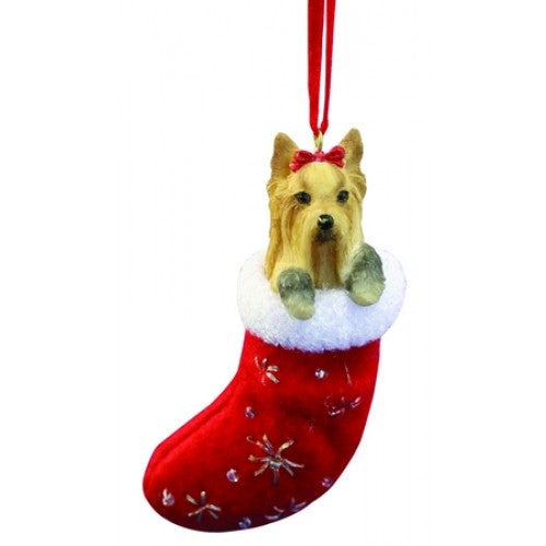 Santa's Little Pals Yorkshire Terrier Yorkie Christmas Ornament