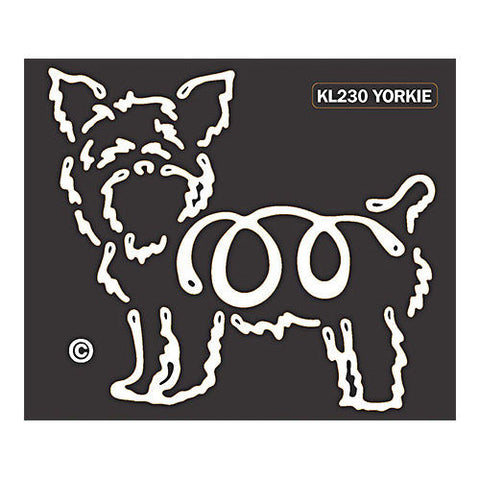K Line Yorkshire Terrier Yorkie Dog Car Window Decal Tattoo
